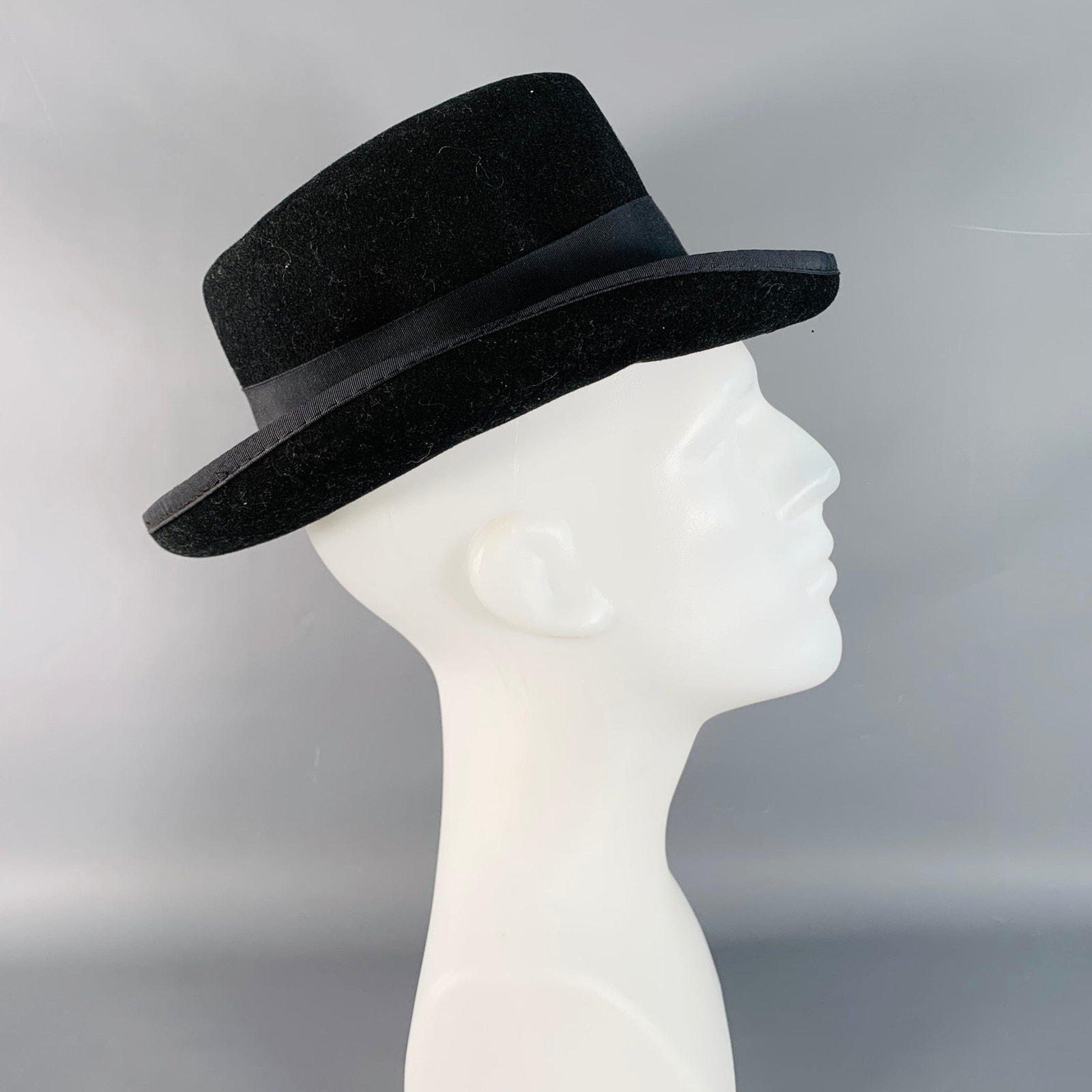 Dorfman Pacific Vintage Black Wool Felt Fedora Hat